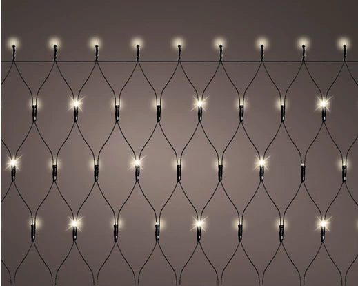 192 Lumineo Durawise Net Twinkle Lights | Battery Operated - Warm White 180cm