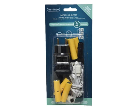 Lumineo Battery Eliminator (Replaces 3 Products Powered by 3xAA Batteries)