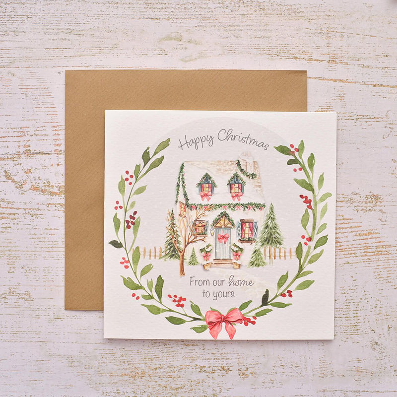 Happy Christmas Home Greeting Card