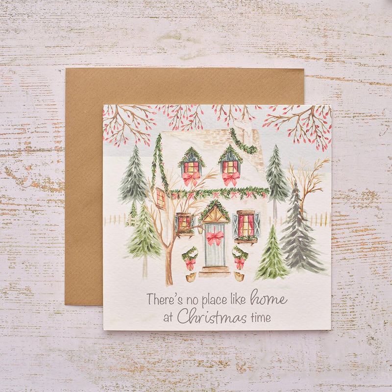 No Place Like Home Christmas Greeting Card