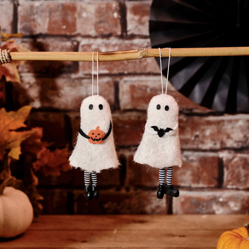 Ghost hanger with bat and pumpkin – assorted designs – Richard Lang