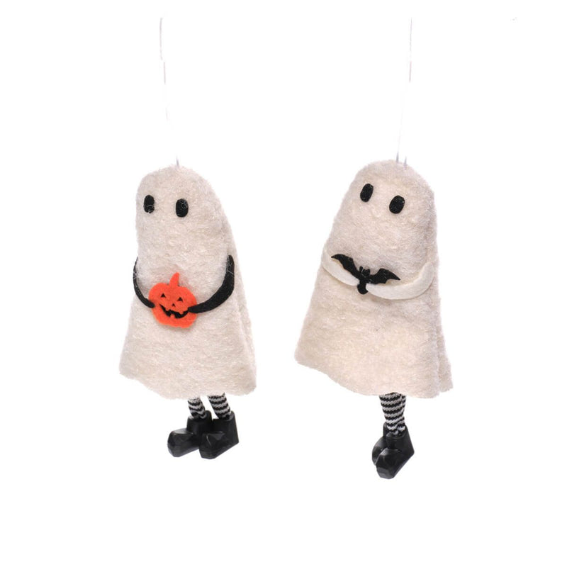 Ghost hanger with bat and pumpkin – alternate view – Richard Lang
