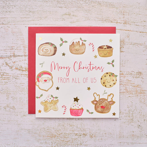 Christmas Wishes From Us All Greeting Card