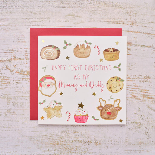 1st Christmas Mummy & Daddy Greeting Card