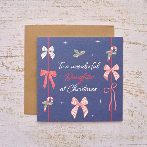 Wonderful Daughter Christmas Greeting Card