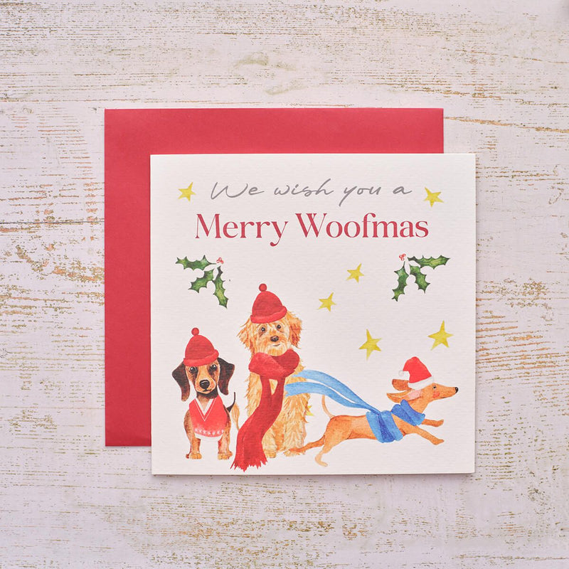 Woofmas Dog Christmas Greeting Card