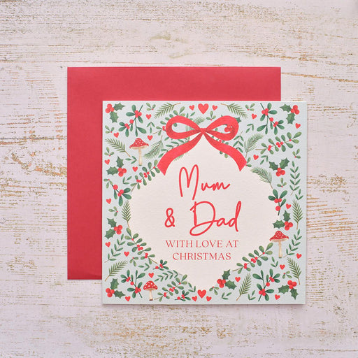Mum & Dad Christmas Greeting Card