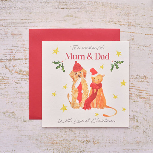 Mum & Dad Christmas Greeting Card