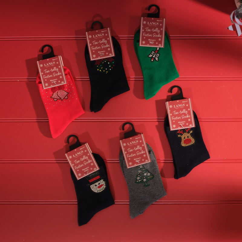 Christmas Novelty Socks - 6 Assorted Designs
