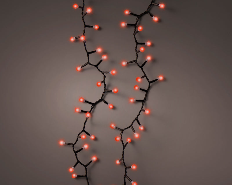 Lumineo 500 Cherry Compact Twinkle Lights Red 11m