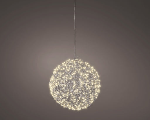 LED Frame Light Sphere Silver 28 cm
