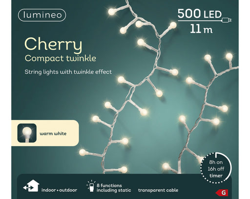 Cherry Lights Warm White 1100 cm Twinkle Effect