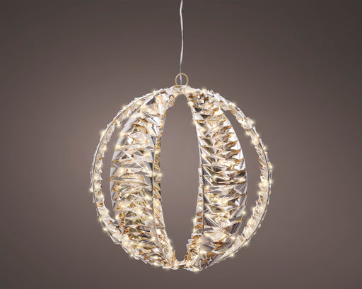 Round Gold LED Ball 30 cm