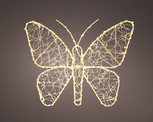 LED Butterfly Silhouette White 1 cm