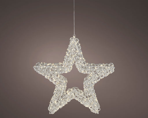 LED Star Frame Silver 58 cm