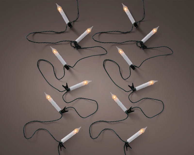 Lumineo 16 Warm White Candles with Flickering Effect