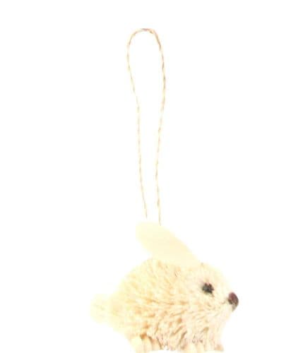 Christmas Decoration Bristle Animal with hanger 7cm