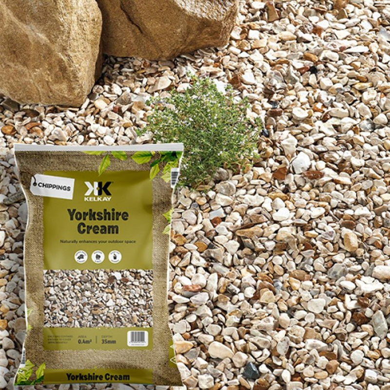 Kelkay Yorkshire Cream | Creamy Stone Chippings (15-25mm)
