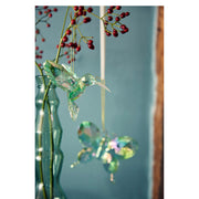 Polystyrene Christmas Decoration Light Green Hummingbird 9.5 cm – 3 Assorted Designs – additional view
