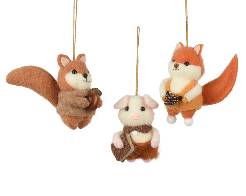 Wool Animals - Pig, Fox or Squirrel