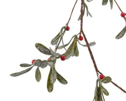 Christmas Garland Green with Foam Berries and Glitter 180 cm