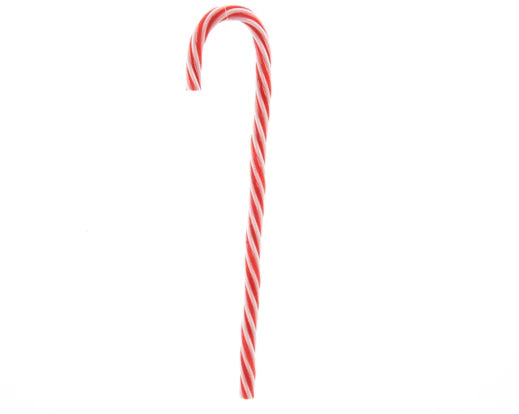 Plastic Christmas Decoration Red and White Candy Cane 30 cm
