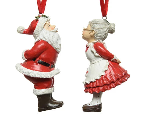Mr. & Mrs. Claus Hanging Ornament (10x5 cm)