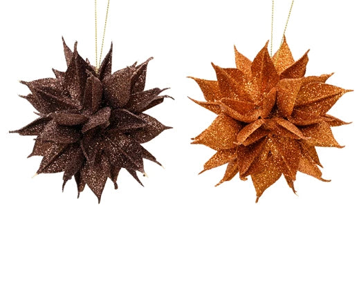 Decorative Flower With Shiny Glitter (12 cm)