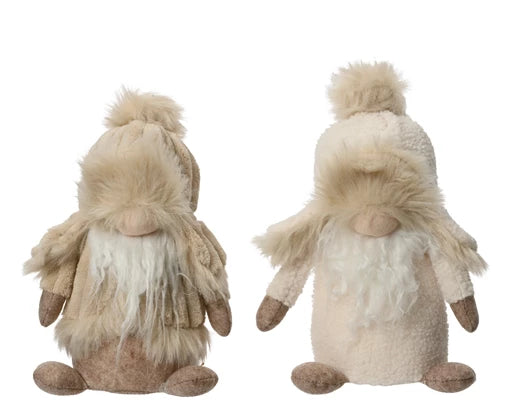 Christmas Gonk Ornament Polyester Beige (W.10cm x H.27cm)