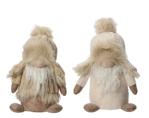 Christmas Gonk Ornament Polyester Beige (W.10cm x H.27cm)