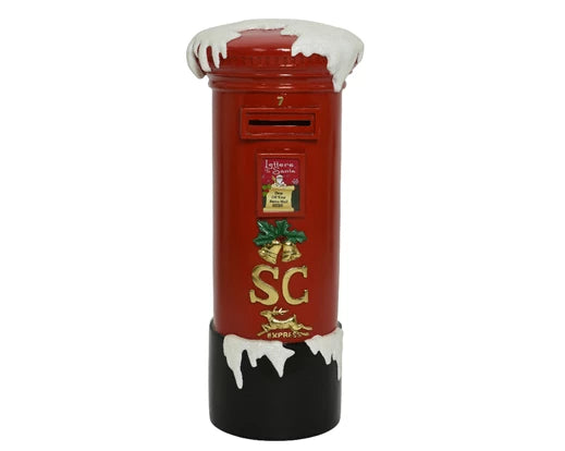 Christmas Mailbox Poly Fibre Red 100 cm