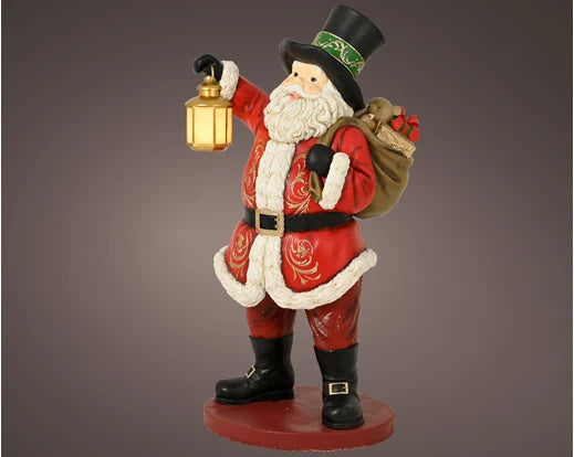 Santa Figurine Polyresin Red (H.165cm)