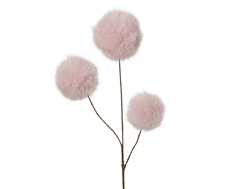 Decorative Spray Soft Pink Faux Fur 70 cm