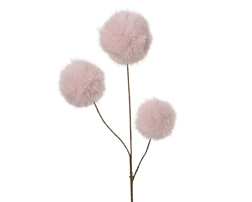 Decorative Spray Soft Pink Faux Fur 70 cm