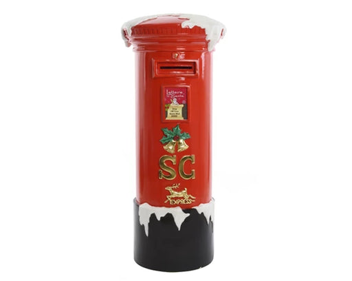 Christmas Mailbox Poly Fibre Red 141.6 cm