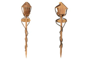 Natural Fir Wood Birdhouse on Stake - Assorted