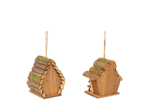 Small Natural Fir Wood Ladder Birdhouse - Assorted