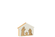 Small Mango Wood Christmas House Nativity