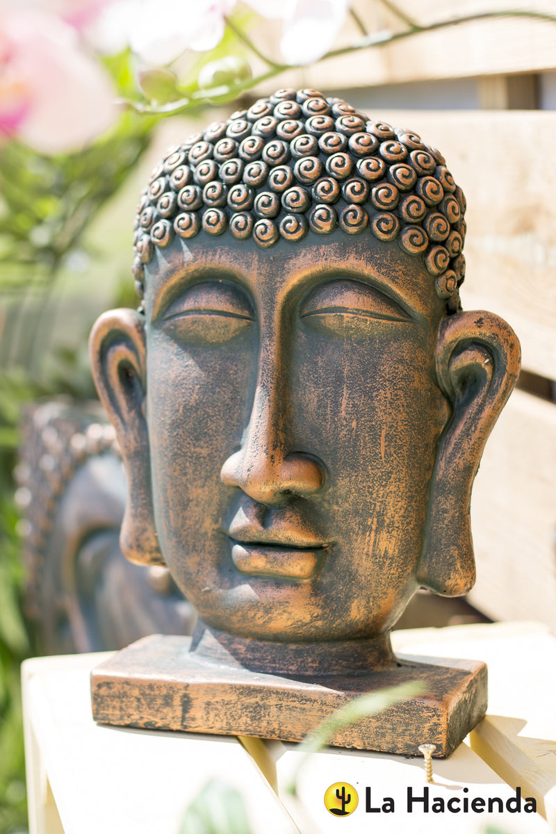 la Hacienda Buddha Head on Base Small