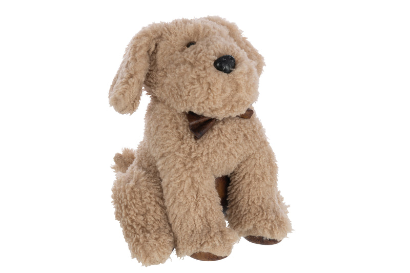 Doorstop Dog Polyester Beige 30cm