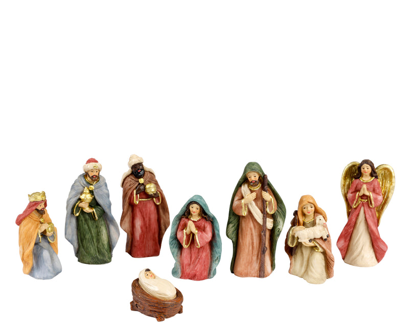 Christmas Nativity Set 8 Figures (9.2cm)