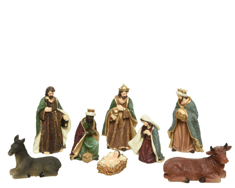 Christmas Nativity Set with 8 Figures 20cm