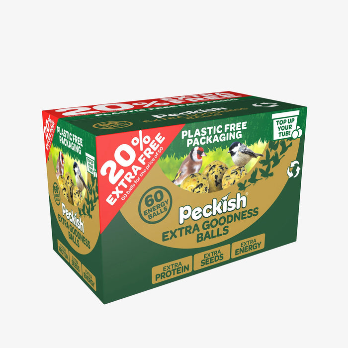 Peckish Extra Goodness Balls 50 Box + 20% Extra Free