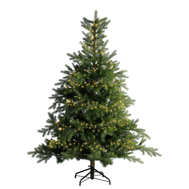 600 Lumineo Compact Sparkle Soft Gold Christmas Lights With Green Cable 18m