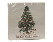 Christmas Tree Paper Napkins 33 × 33 cm White – Pack of 20