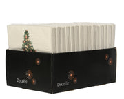 Christmas Tree Paper Napkins 33 × 33 cm White – Pack of 20 – alternate view