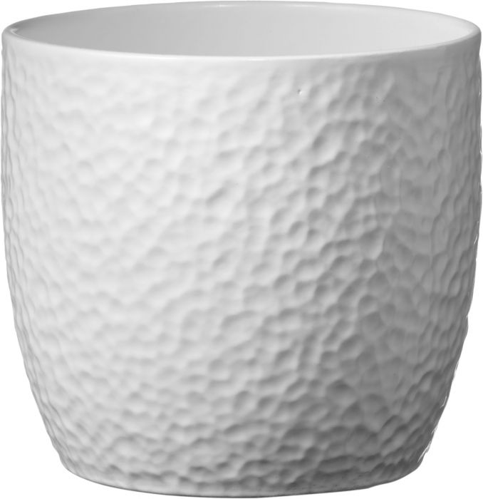 Indoor Pot  Boston Matte White D14Cm X H13Cm