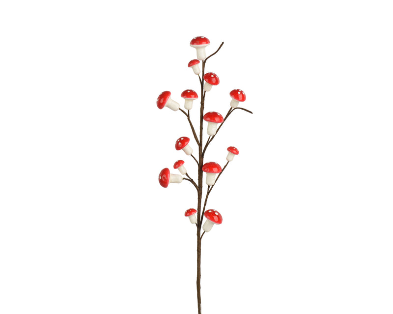 Mushroom Spray Red/White 64 cm on Pick