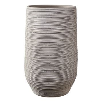 Indoor Pot  Ravenna Gray-Beige Textured D18Cm X H30Cm