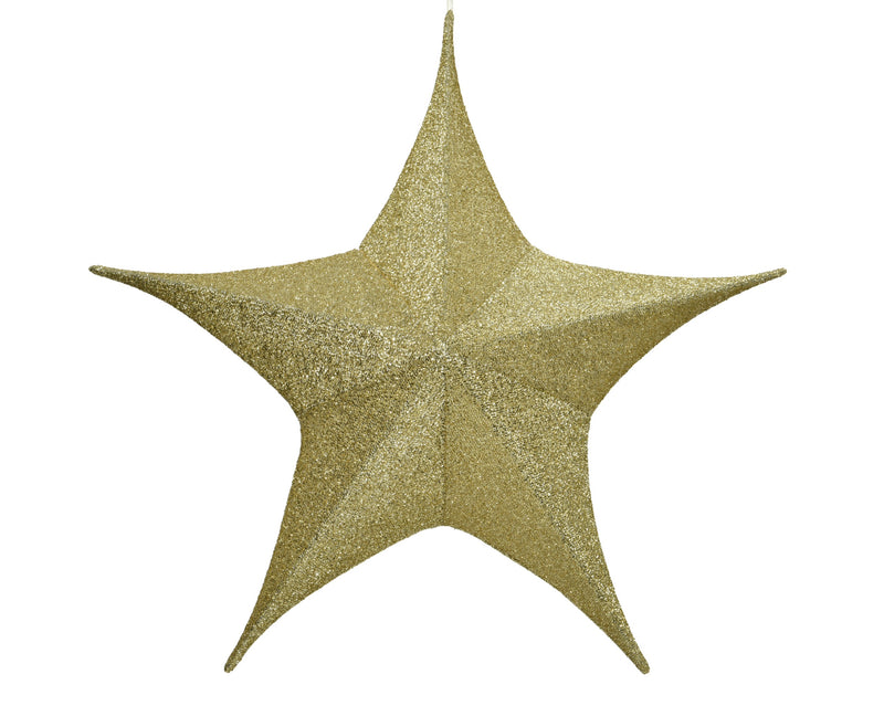 Hanging Star Gold Polyester 60 cm